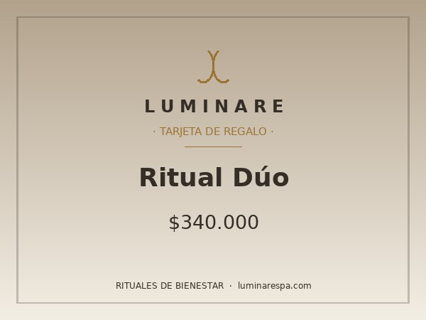 Tarjeta regalo · Ritual Dúo
